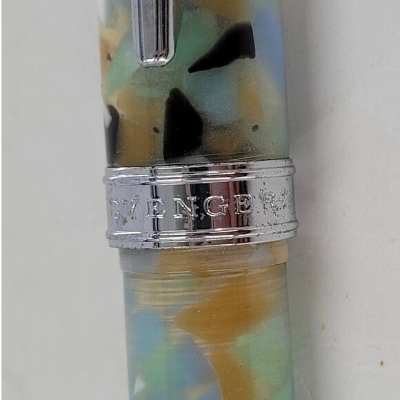 Levenger True Writer Sea Glass Fountain Pen Turquoise Vintage Writing Gift - Picture 6 of 9